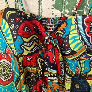 Boho Oleg Cassini Spaghetti Strap Dress Size Small